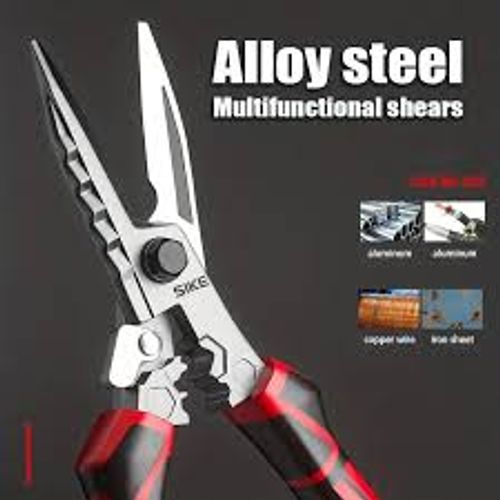 Metal scissors, industrial light steel keel, strong stainless steel special left and right head wire cutters, wire strippers, and wire clamps.