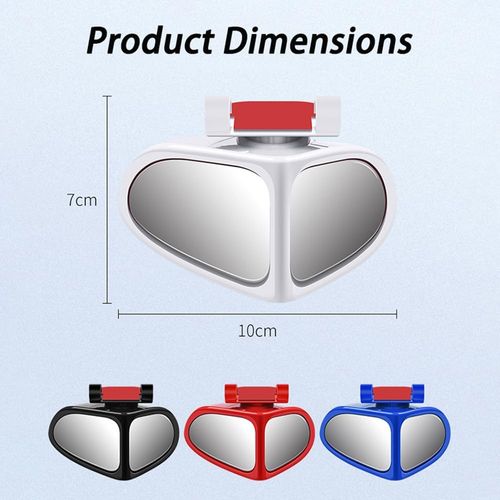 Automotive Blind-Spot Auxiliary Mirrors – 360° Adjustable, Ultra-Clear Wide-Angle Glass Mirrors for Reversing and Enhanced Visibility
