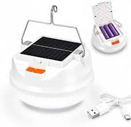 New Ultra-Bright Solar-Powered Camping Lantern with Detachable Battery – LED Tent Light & Emergency Power Bank