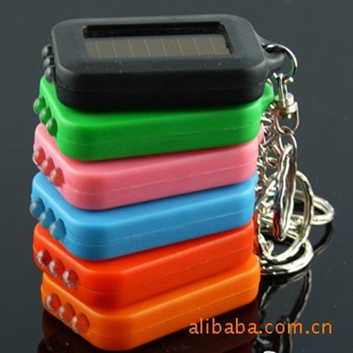 Portable Solar-Charging Keychain Flashlight – High-Brightness Mini LED Light for Home Use