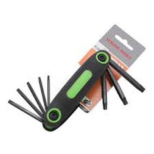 Folding Hex Key and Torx Screwdriver Multi-Tool Set (Metric)