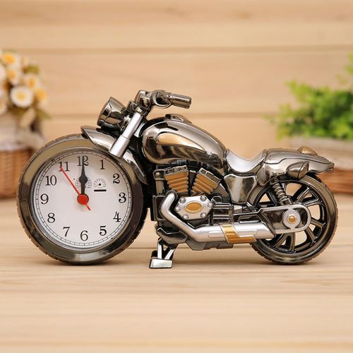 New-style motorcycle alarm clock – a trendy, unique, and creative bedside clock, perfect for students and home decor.
