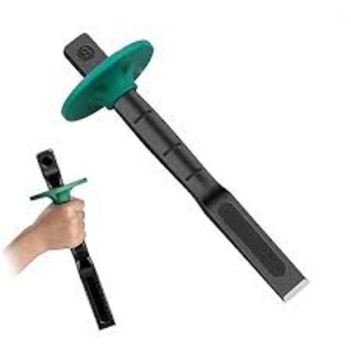 Chrome-vanadium steel masonry chisel – tungsten steel cold chisel for cutting metal and stone – flat-blade manual stone-carvingsplitting tool