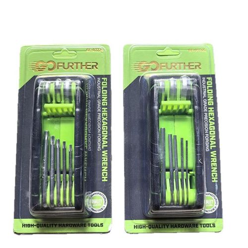 Folding Hex Key and Torx Screwdriver Multi-Tool Set (Metric)