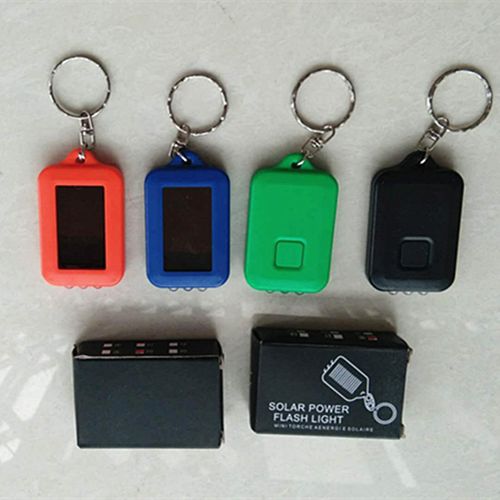 Portable Solar-Charging Keychain Flashlight – High-Brightness Mini LED Light for Home Use