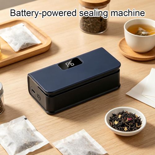 Rechargeable Mini Sealing Machine for Drip-Bag Coffee, Tea, and Snacks – Portable, Manual Hand-Press Sealer