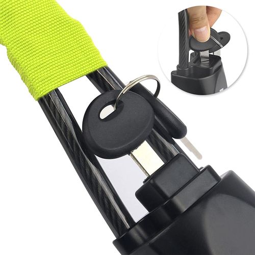 Car Steering Wheel Anti-Theft Lock – Steel Cable Security Lock with Buckle