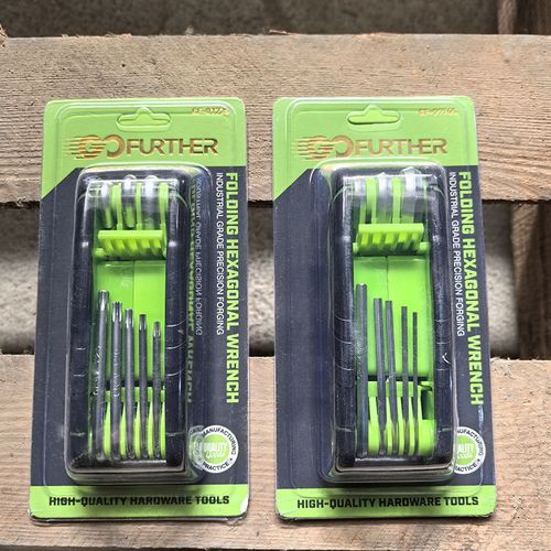 Folding Hex Key and Torx Screwdriver Multi-Tool Set (Metric)