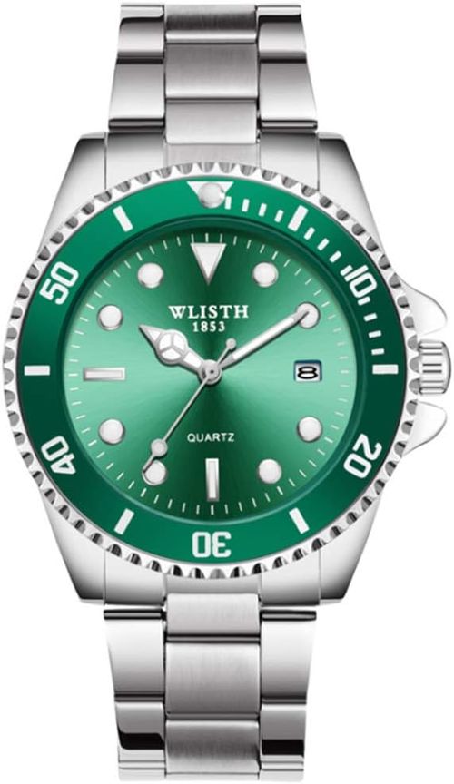 Men's Quartz Watch, Luminous Fashion Calendar Watch, Cross-border Watch, Steel Strap Submariner Watch