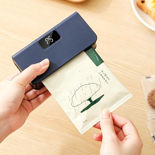 Rechargeable Mini Sealing Machine for Drip-Bag Coffee, Tea, and Snacks – Portable, Manual Hand-Press Sealer