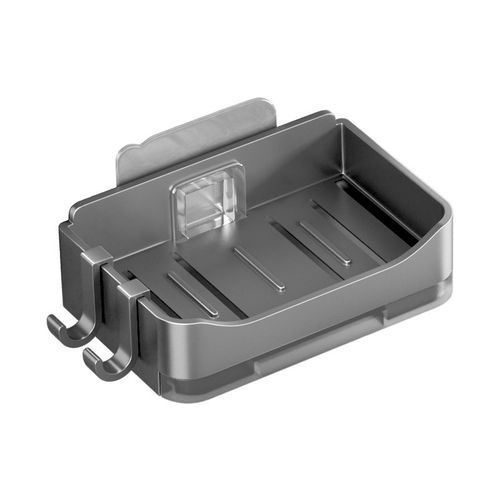 No-punch soap box does not accumulate water new style soap box bathroom double-layer soap drain box household soap storage