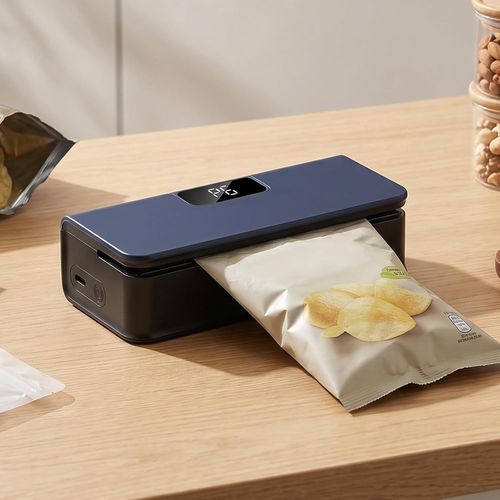 Rechargeable Mini Sealing Machine for Drip-Bag Coffee, Tea, and Snacks – Portable, Manual Hand-Press Sealer