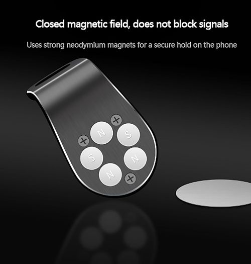 Best-selling F3 magnetic air vent phone holder – car air vent mobile phone mount (L-shaped)