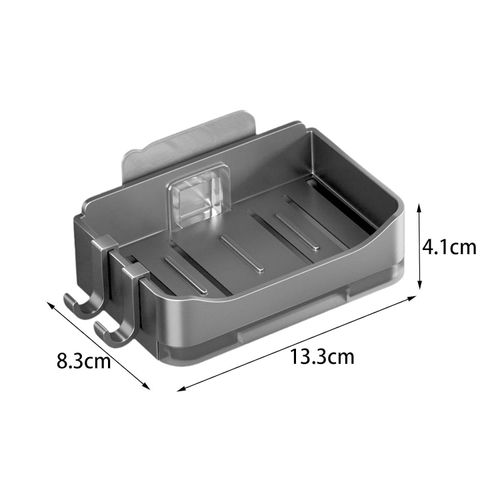 No-punch soap box does not accumulate water new style soap box bathroom double-layer soap drain box household soap storage
