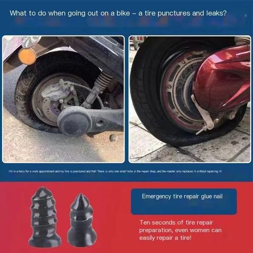 Tubeless Tire Repair Kit – Emergency Tire Plug Nails for Quick Flat Tire Repairs on Cars, Motorcycles & SUVs