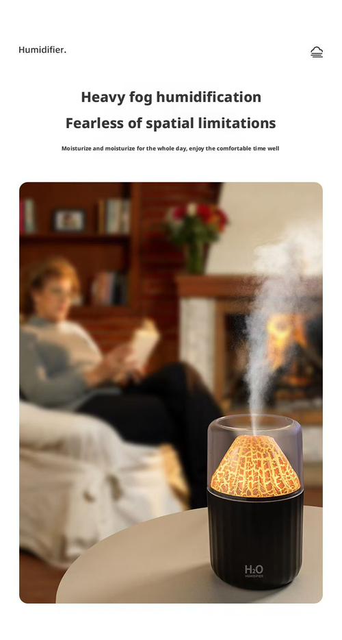🌋 Volcano Humidifier: Hydrate + Light Up Your Vibe