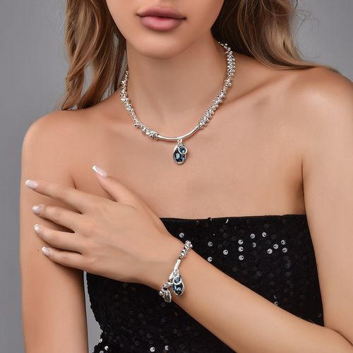 ✨ Cool-Tone Silver & Sapphire Set: Your Quietly Luxe Daily Upgrade