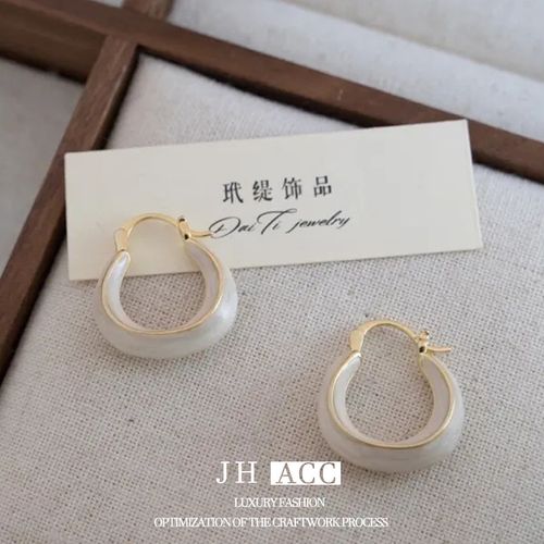 New Fashion Luxe Earrings: Enamel on Alloy, Versatile for Spring and Summer