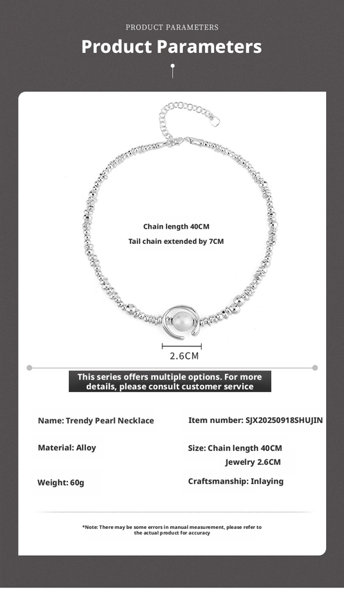 ✨ Silver Pearl 3-Piece Set: Sweet-Cool Glow for Your Neck, Wrist & Ears