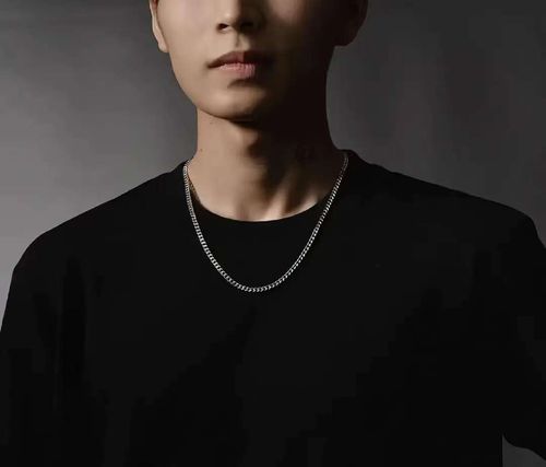 Men s Silver Cuban Chain  Finally   a Necklace That Slaps With Every Outfit    Total Vibe