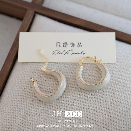 New Fashion Luxe Earrings: Enamel on Alloy, Versatile for Spring and Summer