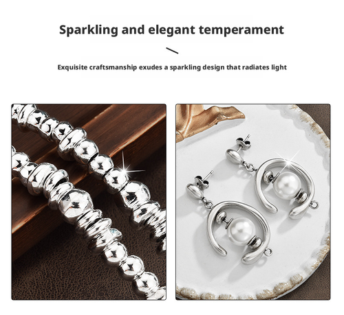 ✨ Silver Pearl 3-Piece Set: Sweet-Cool Glow for Your Neck, Wrist & Ears