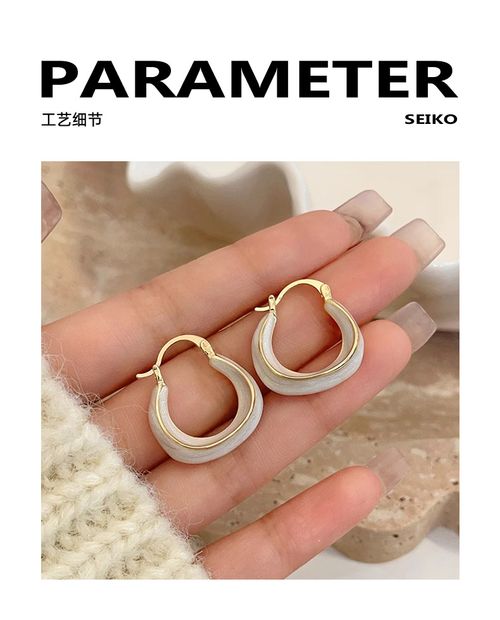 New Fashion Luxe Earrings: Enamel on Alloy, Versatile for Spring and Summer