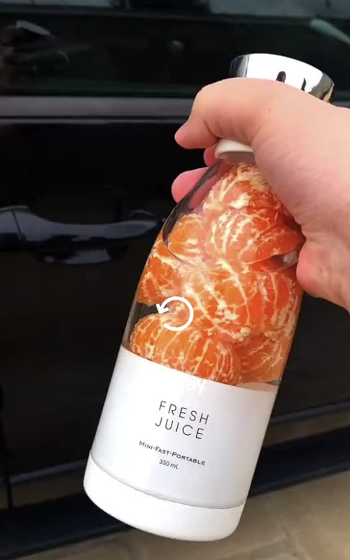 Mini espremedor de frutas elétrico, 380ml, café da manhã, misturador de frutas, leite de soja, liquidificador portátil para escritório, casa, máquina de fazer suco