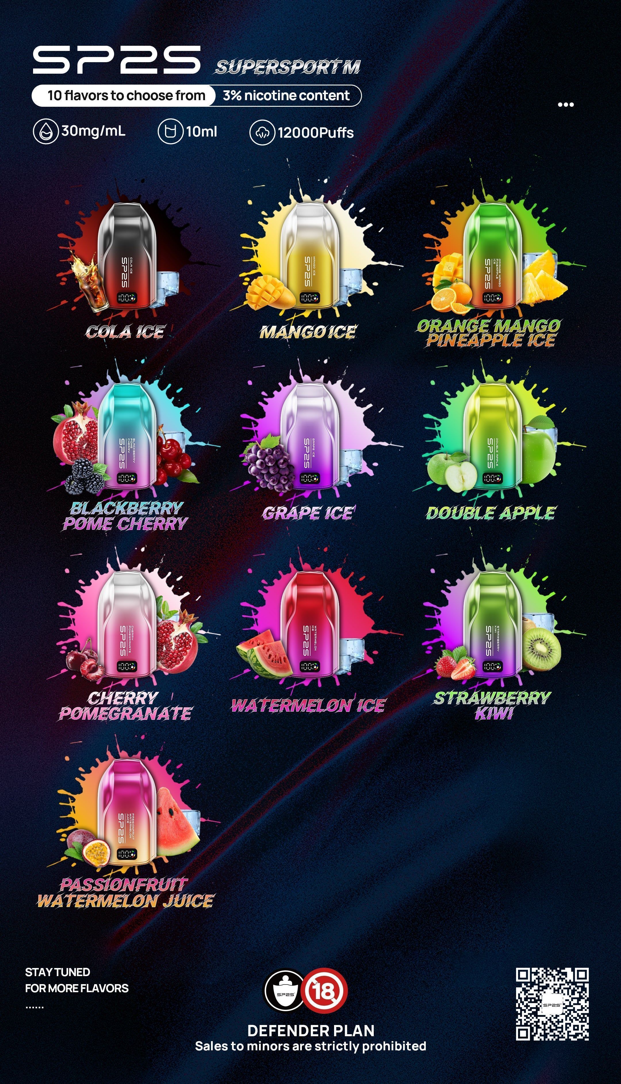 澳洲Sp2s 9000拋棄型一次性電子菸