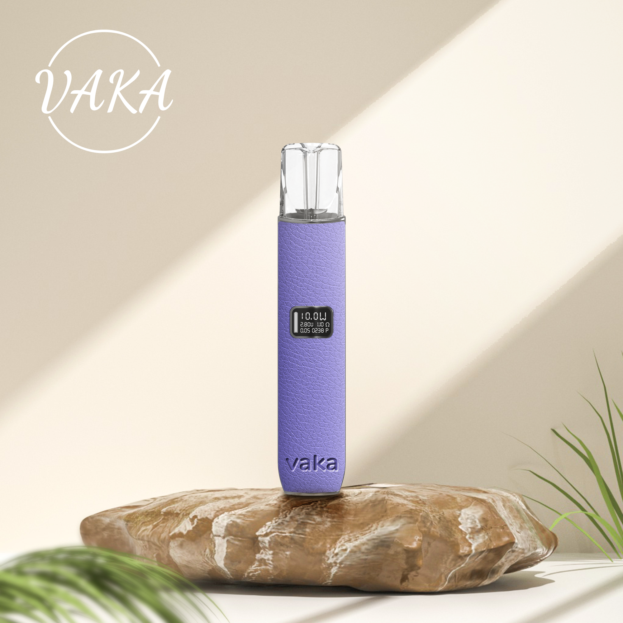 VAKA皮革主機 |兩段式調節 |LED顯示屏換彈式主機霧化桿 通用sp2/lana等一代煙彈-VAKA糖果雲煙館