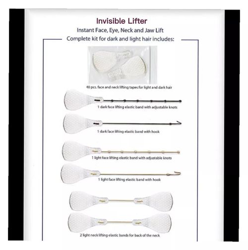 🔥（40PCS）New Ultra Invisible Waterproof Face Lift Stickers Complete Kit