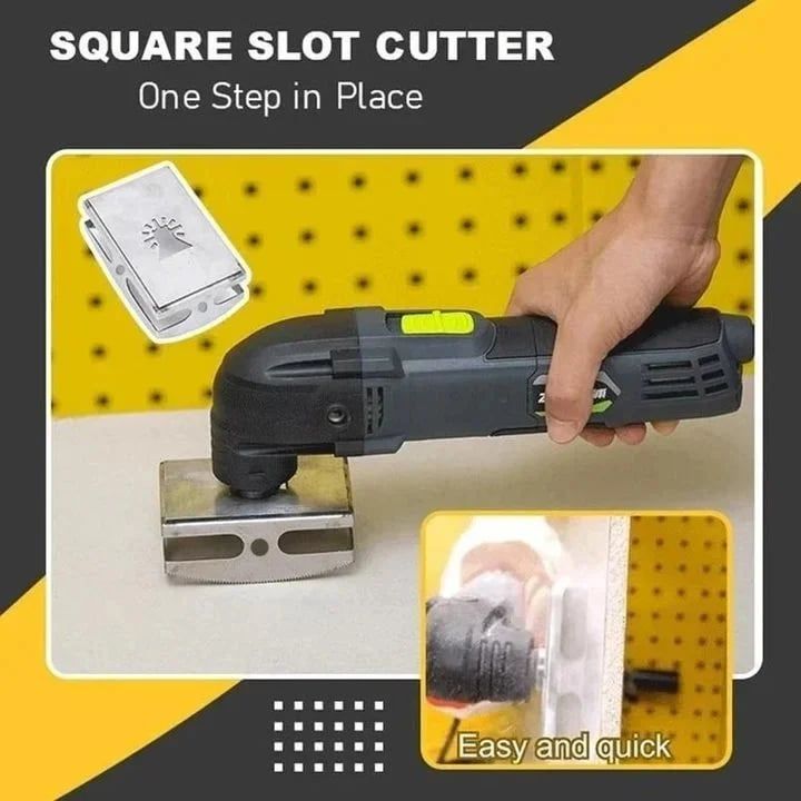 Universal Woodworking Square Opening Tool&Square Slot Knife（rectangle 1 pcs + square 1 pcs）