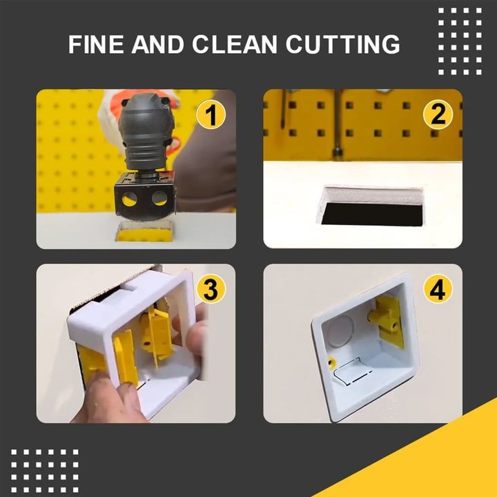 Universal Woodworking Square Opening Tool&Square Slot Knife（rectangle 1 pcs + square 1 pcs）