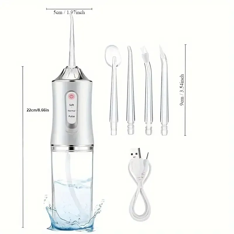 4-Head Rechargeable Electric Dental Irrigator