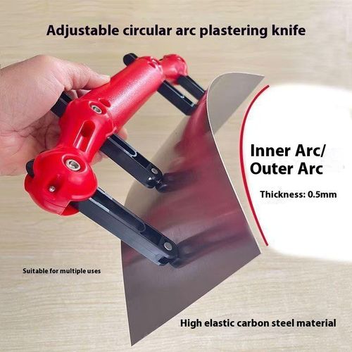 justable Arc Putty Scraper, Cylindrical Surface Trowel, Large White Trowel, Bricklayer Knife