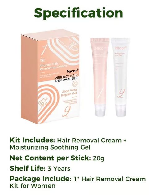 🏆 50K+ SOLD! – Almost Gone🔥✨Hair Removal Cream Kit for Women