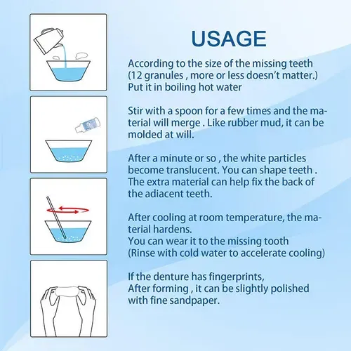 Latest👨‍⚕Tooth Repair Granules😁🌟For the Filling repair missing