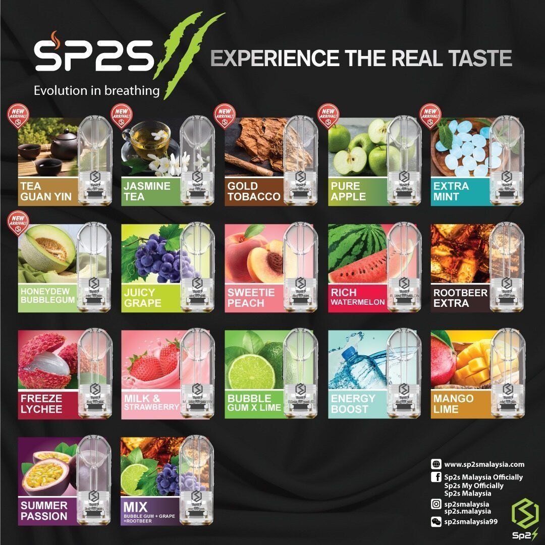 SP2S烟彈3入裝國際版 一代通用 多口味 穩定霧化日常替換