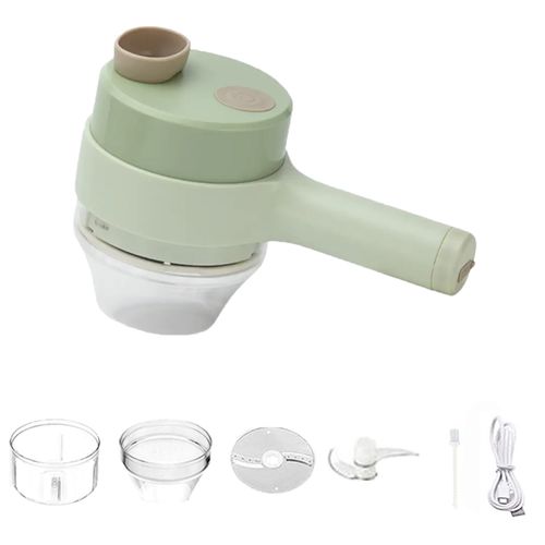 Smart Gadget Electric Slicer, Kitchen Chopper, Handheld Food Processor, Portable 4-in-1