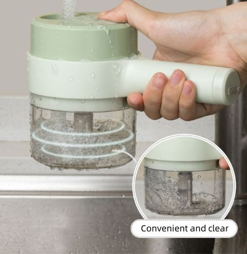 Smart Gadget Electric Slicer, Kitchen Chopper, Handheld Food Processor, Portable 4-in-1