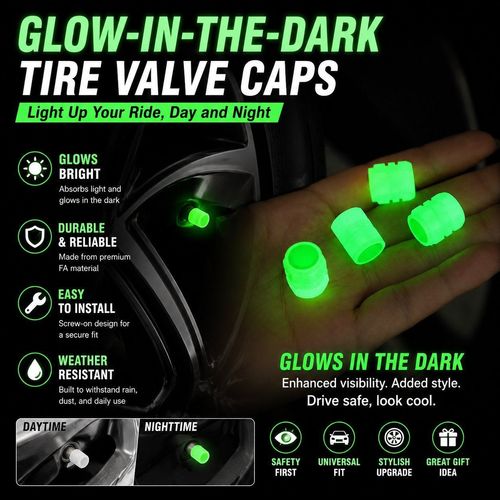 Cool Fluorescent Green Tire Covers