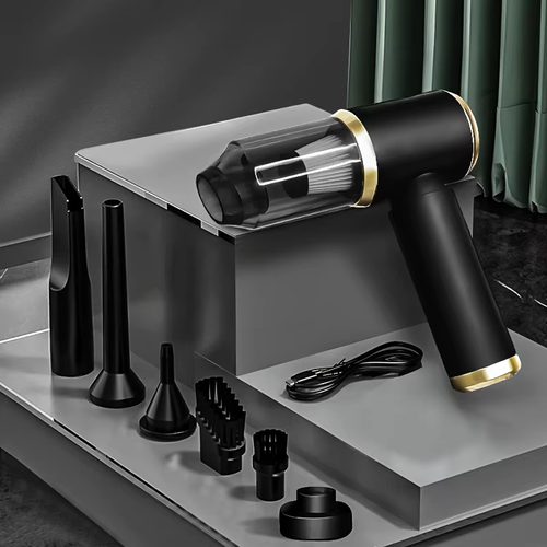 Compact vacuum cleaner, cordless brush motor, rechargeable portable mini vacuum cleaner, car vacuum cleaner