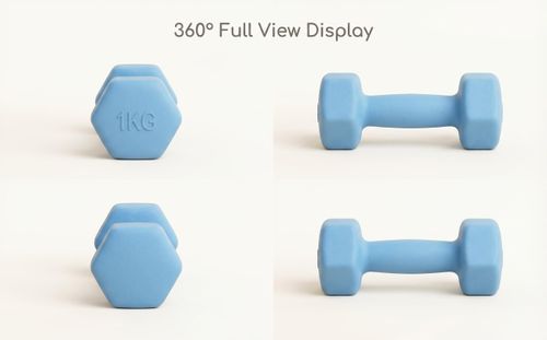 Rubber-Coated Dumbbells