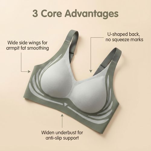 👍Powerful Push-Up Seamless Bra
