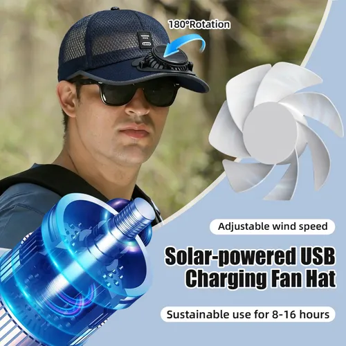 Solar USB Fan Ca