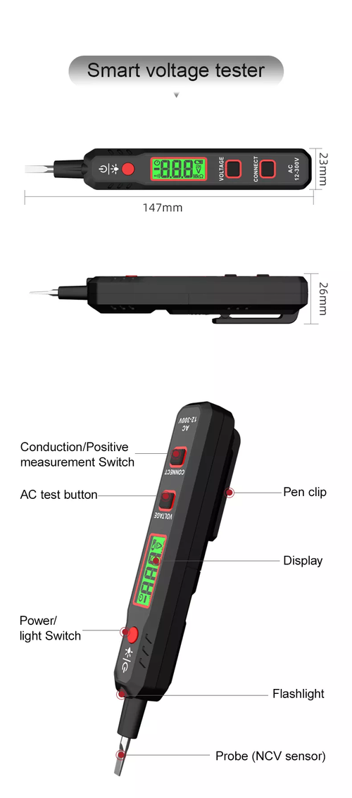 Digital Voltage Dedicated Testing Pen