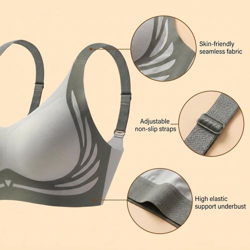 👍Powerful Push-Up Seamless Bra