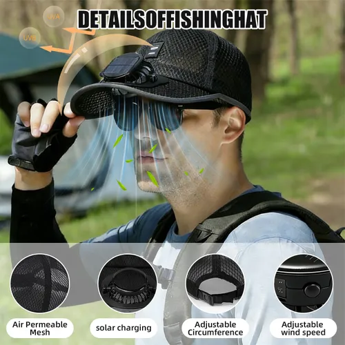 Solar USB Fan Ca