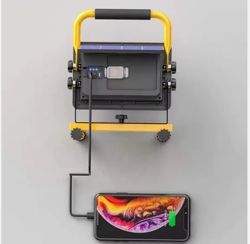 💗Ultra-bright LED portable solar floodlight, USB rechargeable, 4-lamp mode❤️