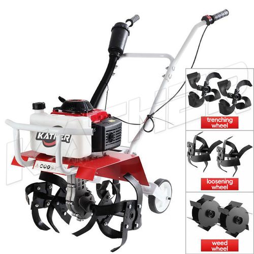 Agricultural small household rotary tiller hand tractor mini power tiller cultivator weeder suitable for orchard